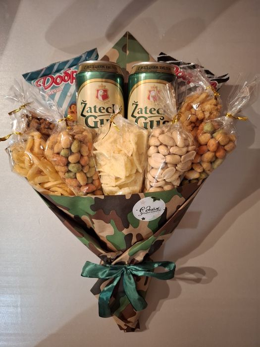 Мужские букеты .Корзины