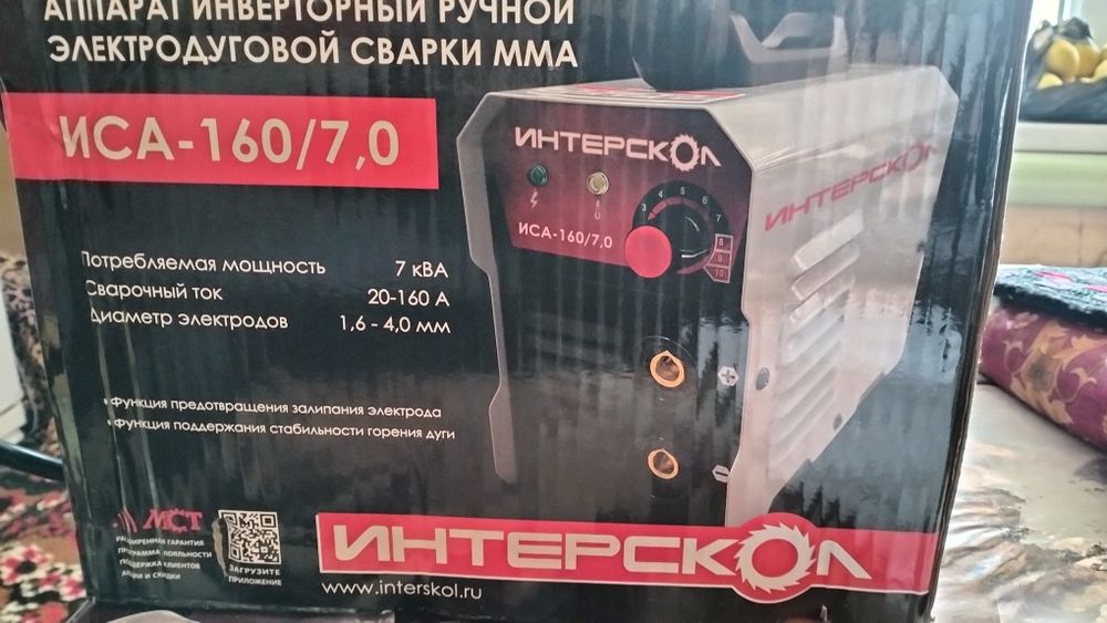 Сварка аппарати Интерскол 160А сотилади.  Сварочный аппарат продается.