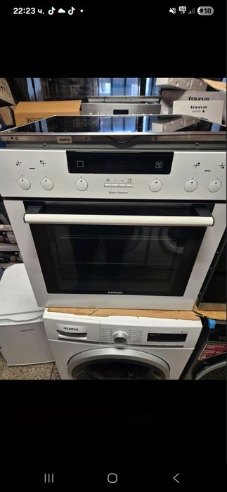 Фурна за вграждане с керамични котлони Сименс