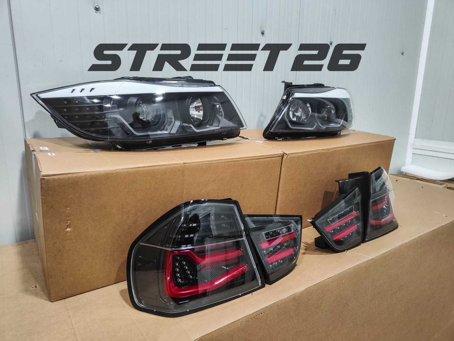 Set Faruri LED si Stopuri dinamice BMW Seria 3 E90 LCI (2008-2011)