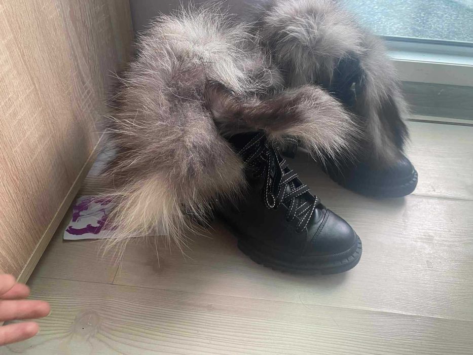 Боти естествена кожа Дарис