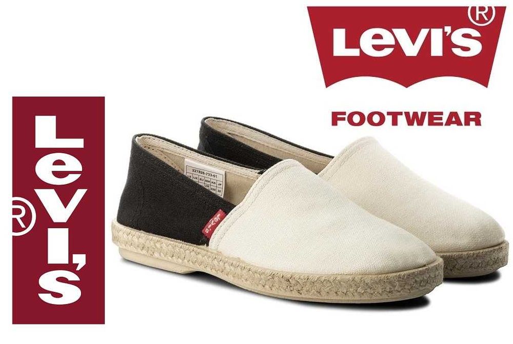 %ПРОМО% LEVI’S № 40 – Дамски ежедневни еспадрили "CREAMY BLACK" нови