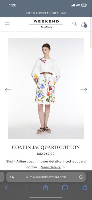 Vând palton primăvara