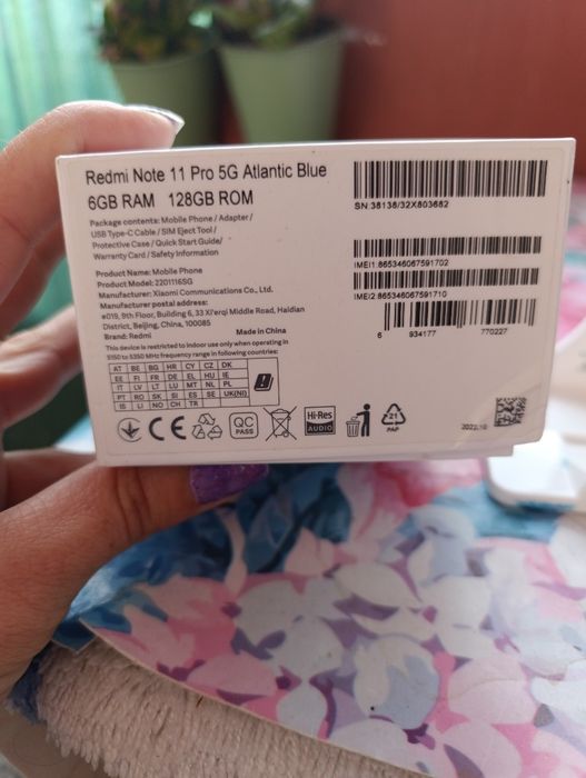 Xaomi redmi note 11 pro 5G