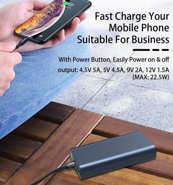 Висок клас Външна батерия РЕАЛНИ 20 000mah 5А бързо зарядно power bank