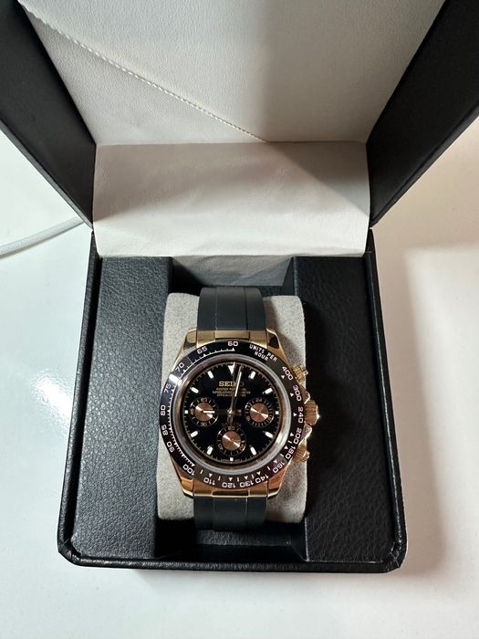 Seiko Daytona Rose Gold Mod кварцов часовник