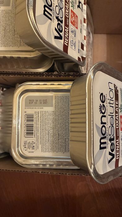 Vând hrană Monge Vetsolution Renal & Oxalate  Dog (uscată + umedă)