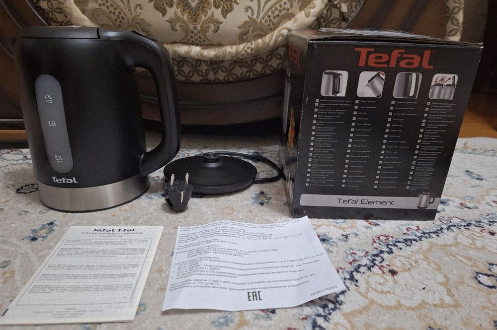Электрочайник Tefal, 1,7л, оригинал.