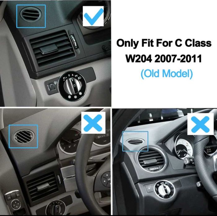 Въздуховод капачка за Mercedes Benz Мерцедес W204 вентилация