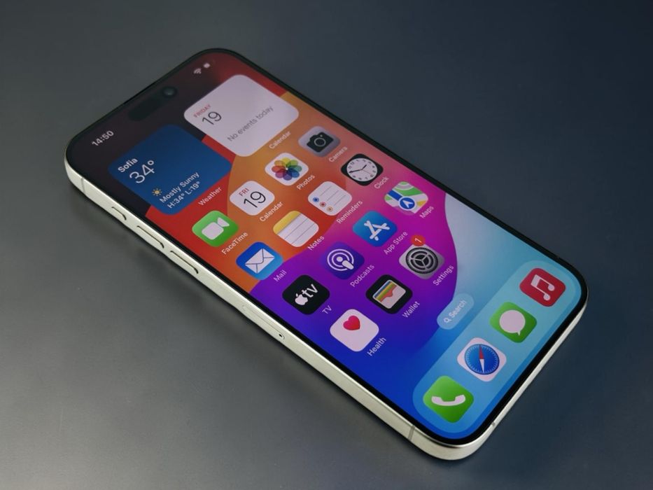 Apple iPhone 15 Pro 128GB Natural Titanium Перфектен! Гаранция!