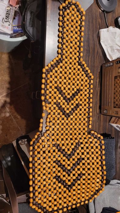 Масажна постелка от дървени топчета шофьорска седалка