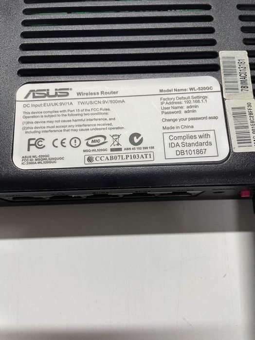 Рутер ASUS WL-520GC High Speed