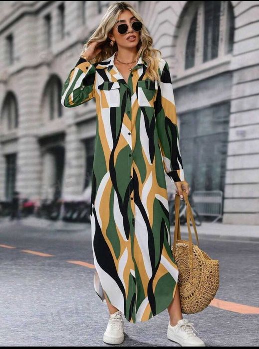 Нова дълга рокля-риза