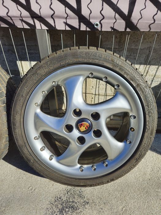 Джанти eMotion Wheels 18цола 5х130  8j et52 на 10j et60 Porsche