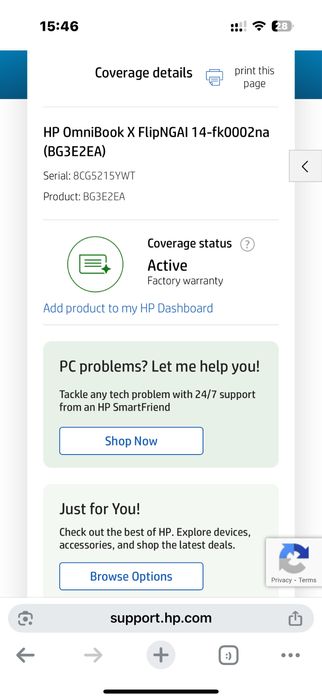 Laptop sigilat HP OmniBook X Flip 14” 2in1 touchscreen Ryzen7 16gb 1tb