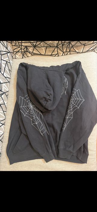 Hanorac cu glugă Yourturn negru cu imprimeu, mărimea XL