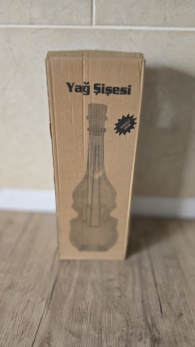 Sticla ornament vioara cutie noua