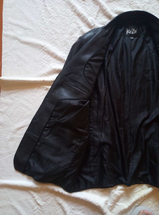 Пиджак кожаный мужской