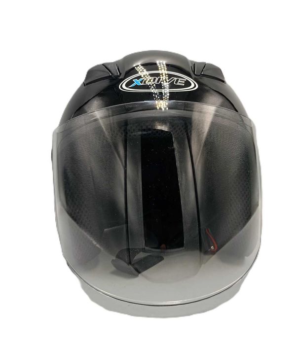 Отворена каска за скутер черен гланц 02021