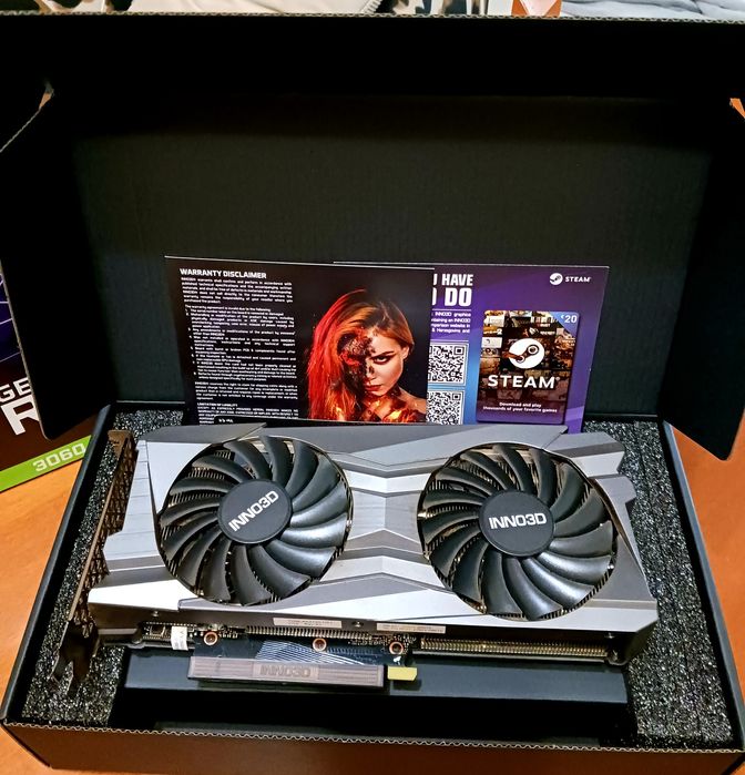 Inno3D GeForce TWIN X2 RTX 3060 12GB OC GDDR6 192bit