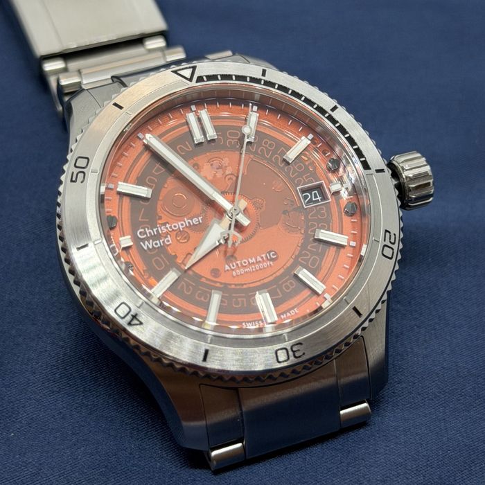 Мъжки часовник Christopher Ward C60 Sapphire Orange