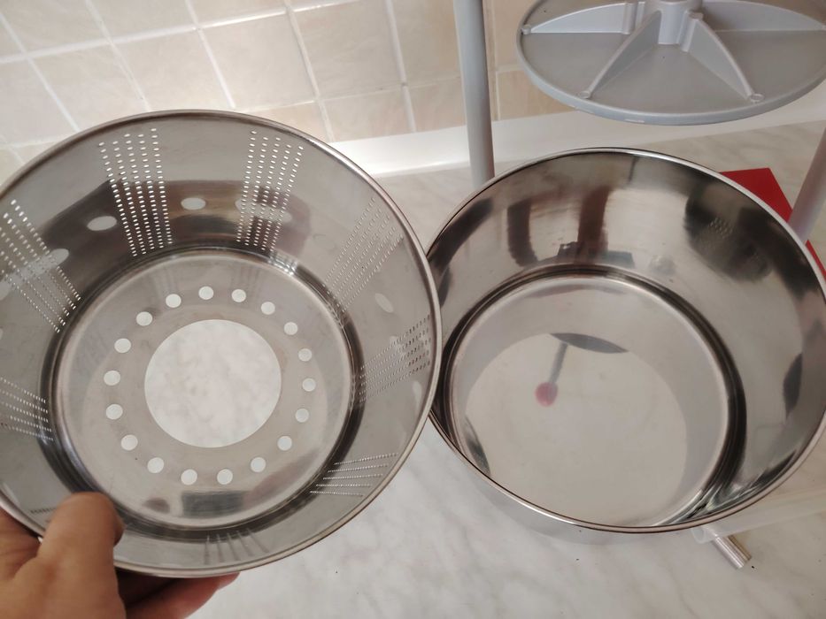 Presa, teasc struguri, fructe din inox, 6 litri