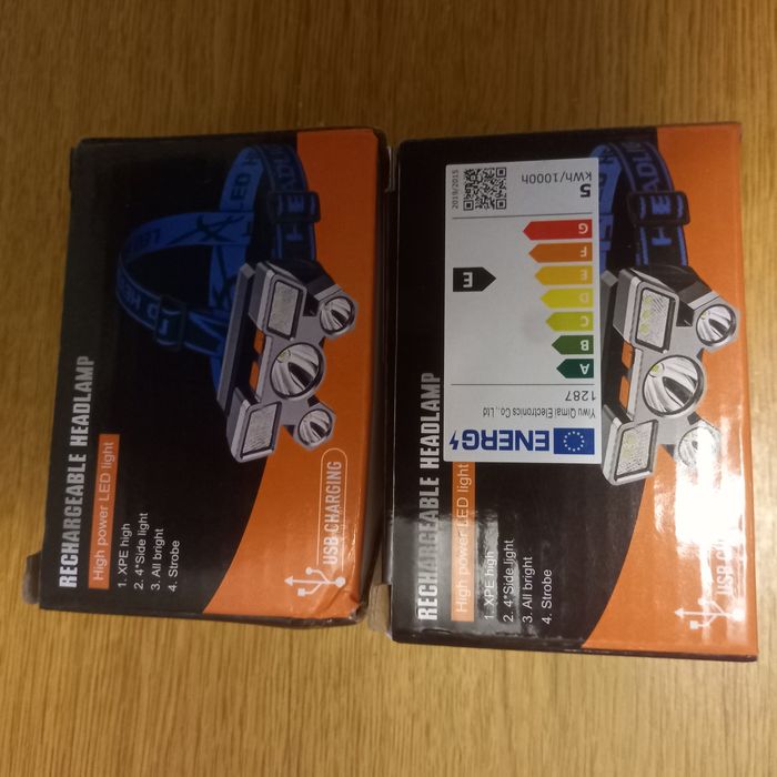 Lanterna incarcare USB de pus pe cap