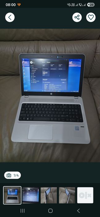 HP, i5-7200, ram 16gb, ssd 180gb, bat 4h