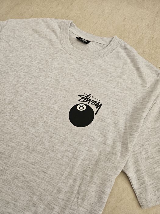 Tricou 8 Ball Stussy Alb