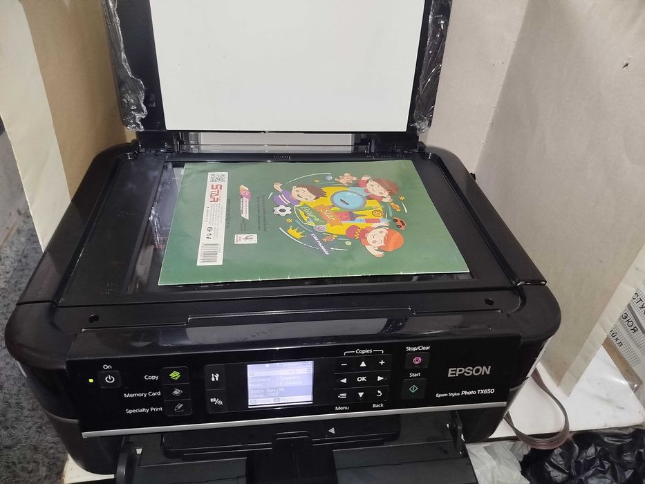 Epson TX650 принтер сканер копия 6 цвета