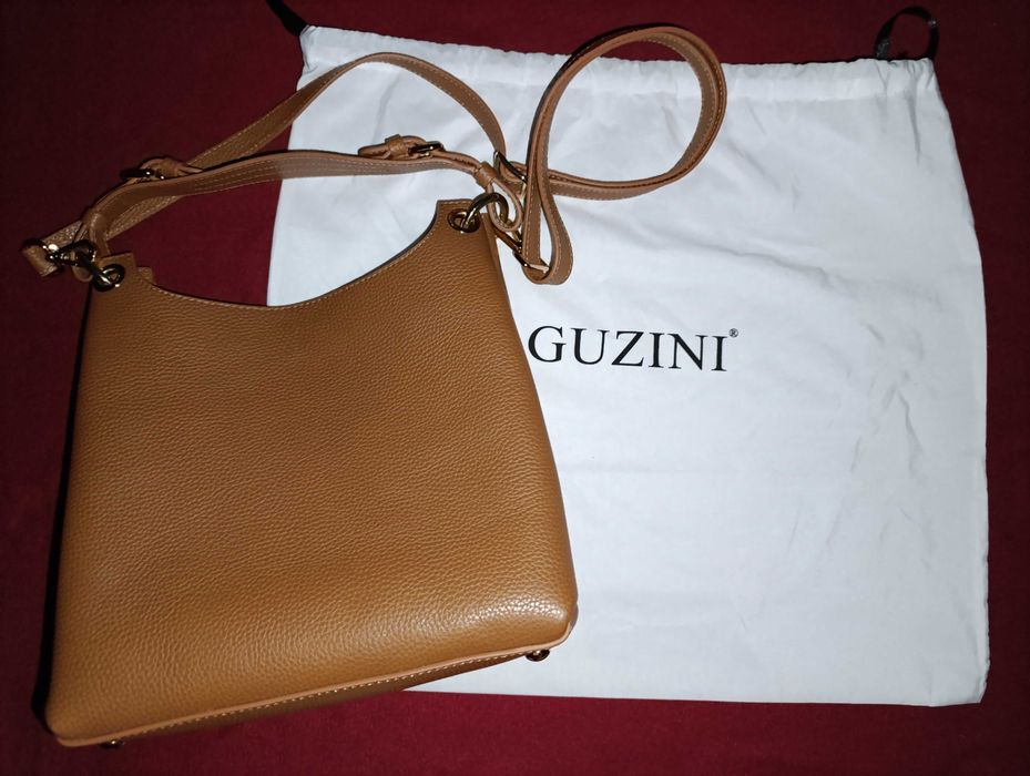 Сумка кожаная Guzini и туфли (лоферы) Arella, 38 размер