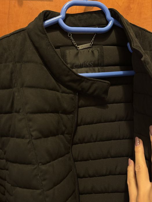 Geaca Jacheta Guess dama XS/S negru catifea