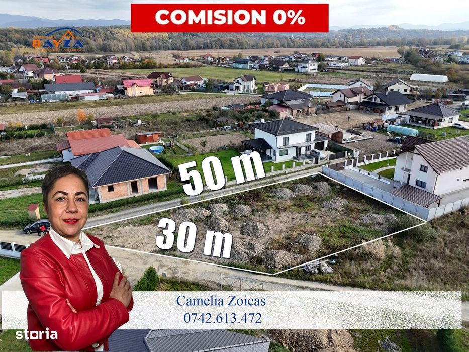 Teren deosebit în Cătălina, 832 mp - comision ZERO