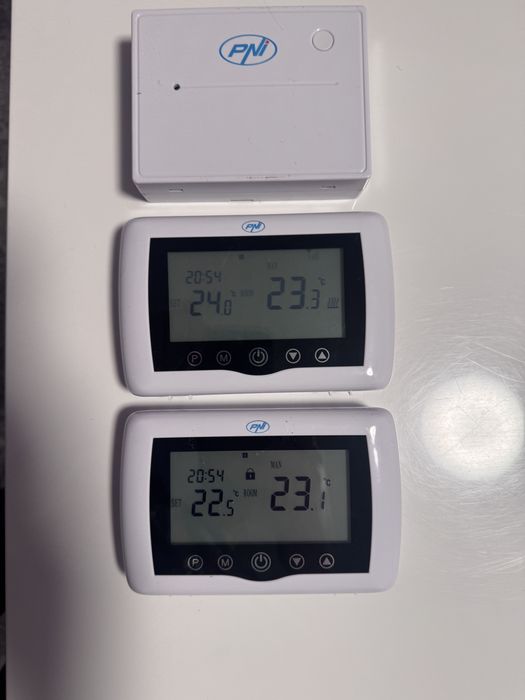 Termostat smart PNI CT400, Wi-Fi, control 2 zone, alb