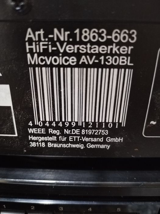 Karaoke amplificator hi-fi german AV 130