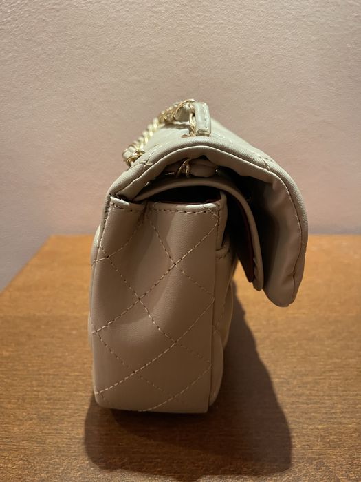 Geanta Chanel crem double flap 25x15x5 cm