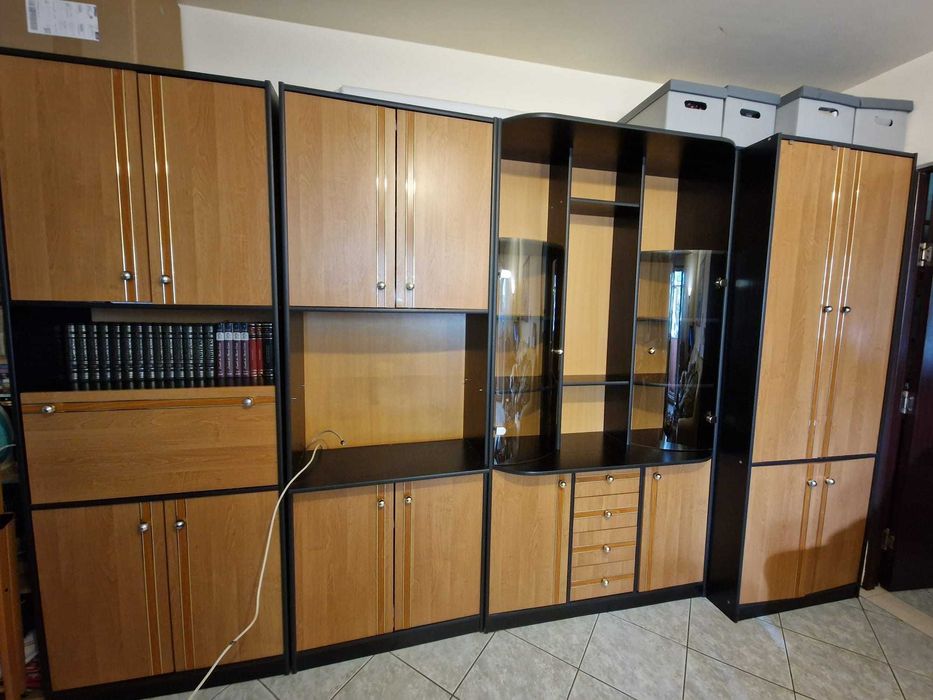 Bibliotecă - ansamblu modular de 3.30m lungime și 2.06m înălțime