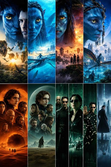 Stick Smart TV - colectia Avatar, Dune si The Matrix, 10 filme, subtitrare in limba romana!