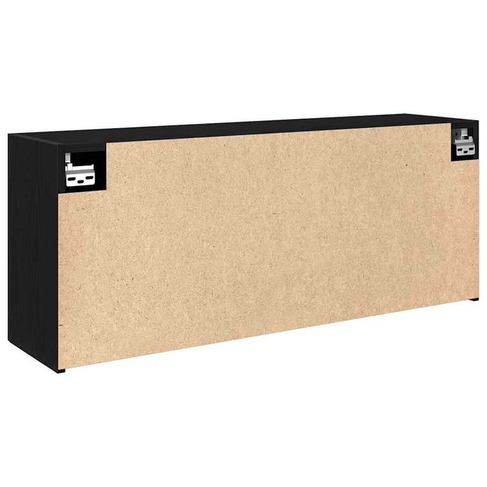 Dulap de baie suspendat, 100x25x40 cm, lemn stratificat, negru VidaXL