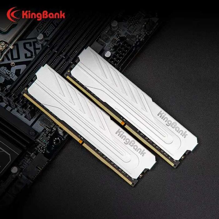 Модуль памяти KingBank DDR4 32Gb (2*16Gb) 3200Mhz, CL16 XMP White