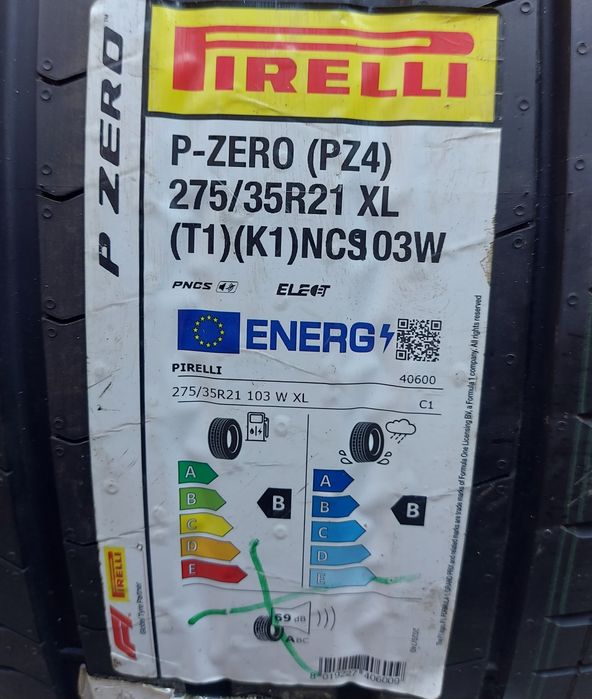275/35 R21 103W XL Pirelli P Zero T1 ELECT PNCS vară