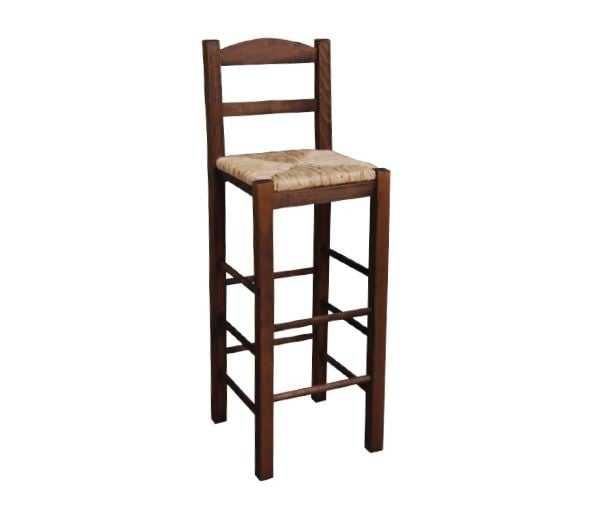 Бар стол, SIFNOS, Бял, Орех, Натурален, Капучино, Дърво, 36х37х107см.