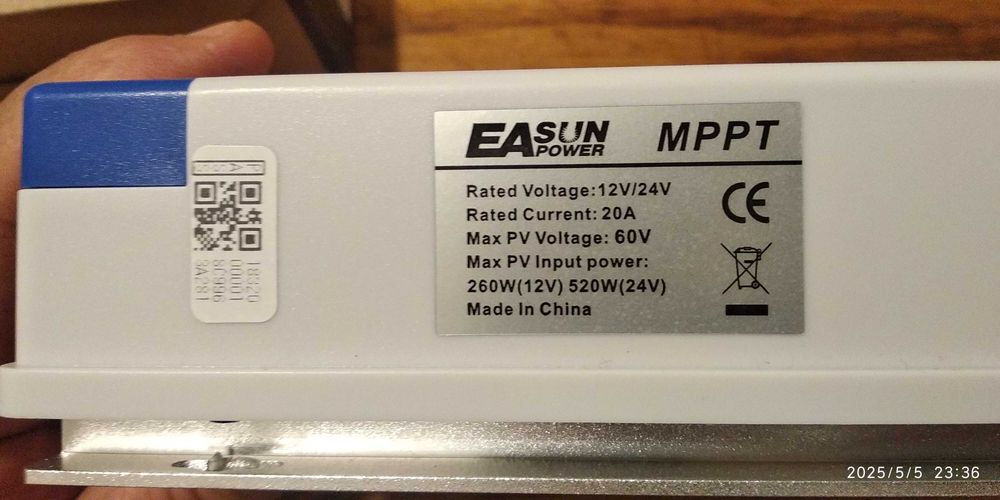 CHARGER controler solar 20A 12/24V, MPPT/Charger LifFePO4 12V 10A