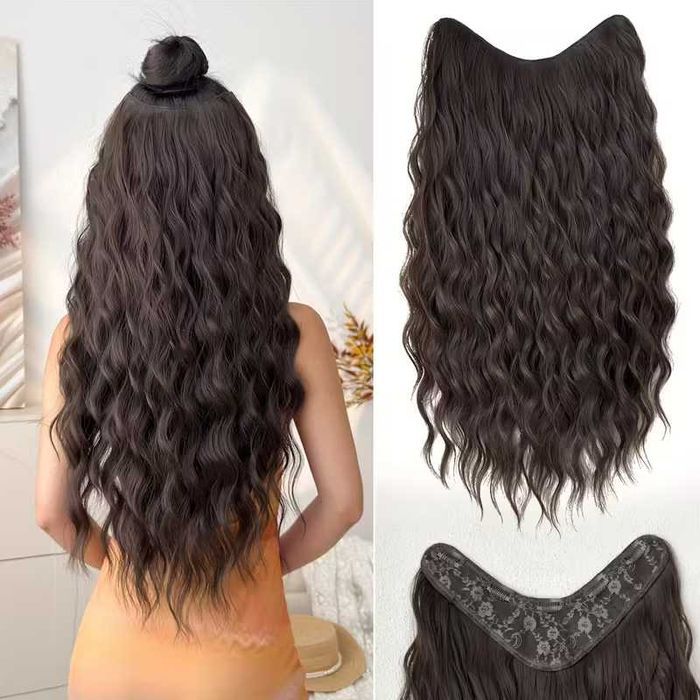 Екстеншън с клипс / треса / треса с клипси / Удължение за Коса