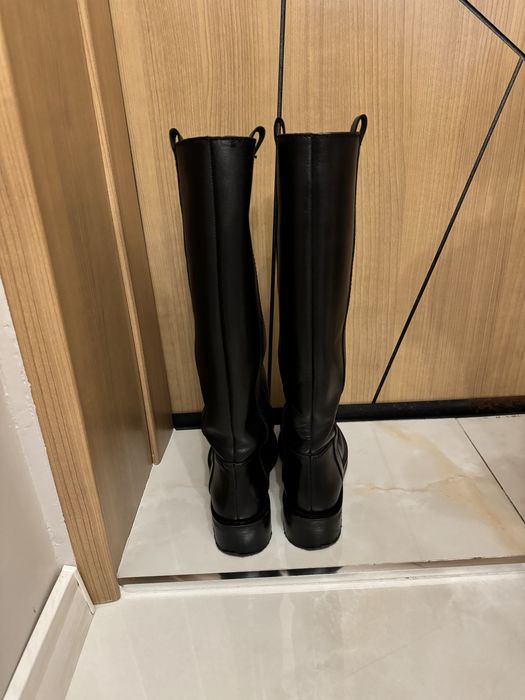 Ботуши zara естествена кожа