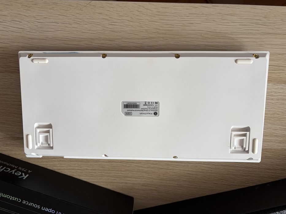 Tastatura mecanica Keychron V1 Max alba, Banana switch lubrifiate