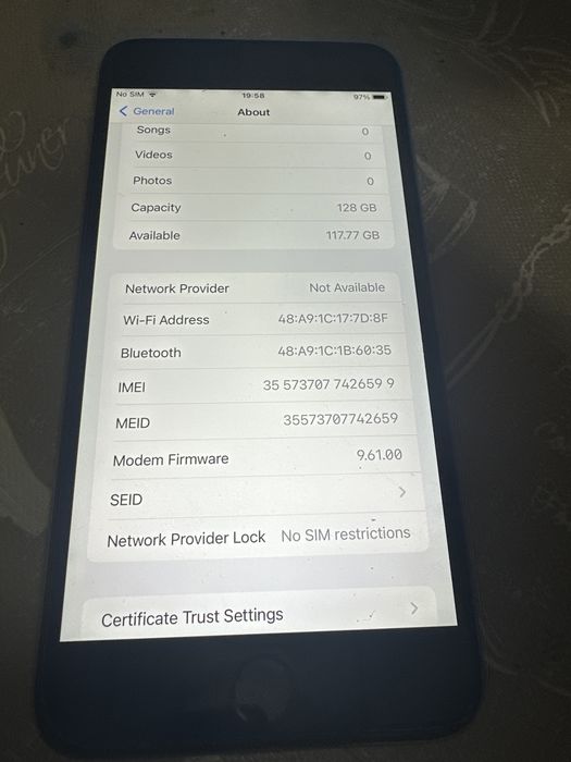 iph 6s  plus /128 gb liber reta