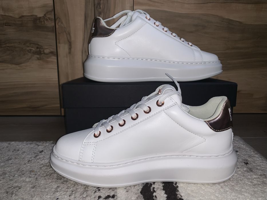 Sneakers Karl Lagerfeld White Lthr & W/Pink