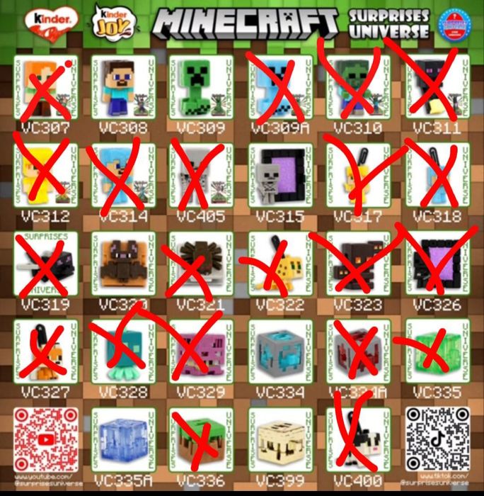 kinder joy Minecraft