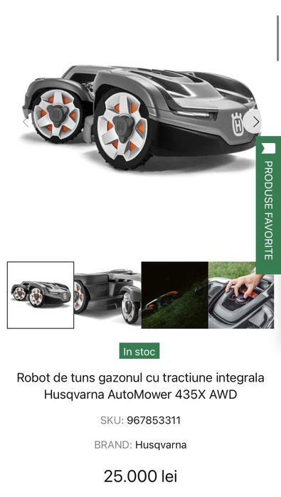 Robot de tuns gazon Husqvarna Automower 435X AWD – Tracțiune Integrală, GPS